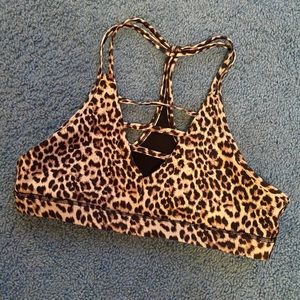 Zyia Leopard Grid Bra